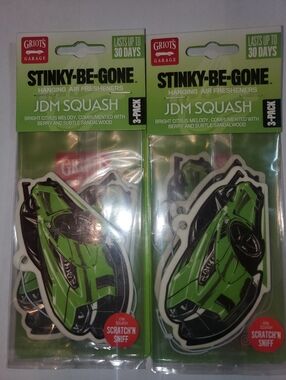 Griot's Garage Stinky-Be-Gone JDM Squash Hanging Air Fresheners 2pks